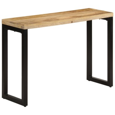 vidaXL Τραπέζι Κονσόλα 110x35x76cm από Μασίφ Ακατέργαστο Ξύλο Μάνγκο 1 τεμ.
