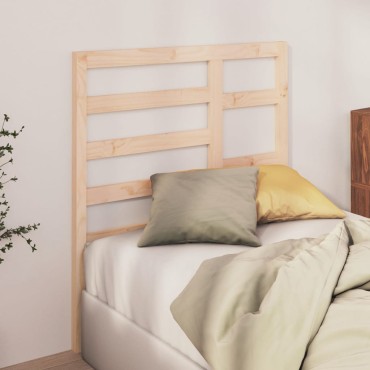 vidaXL Κεφαλάρι Κρεβατιού 106x4x104cm από Μασίφ Ξύλο Πεύκου 1 τεμ.