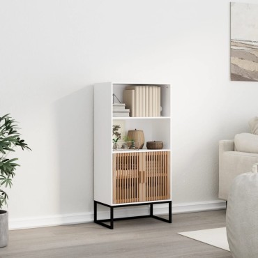 vidaXL Ντουλάπι Λευκό 60x35x125cm από Επεξεργασμένο Ξύλο 1 τεμ.