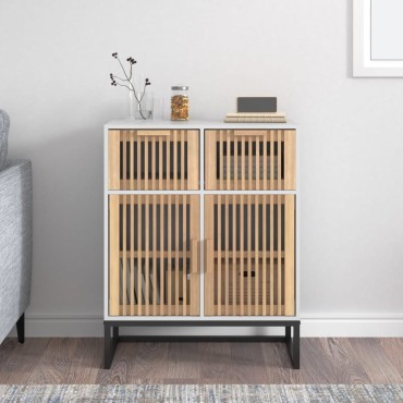 vidaXL Ντουλάπι Λευκό 60x30x75cm από Επεξεργασμένο Ξύλο 1 τεμ.
