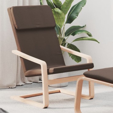 vidaXL Πολυθρόνα Relax Σκούρο Καφέ Υφασμάτινη 59x82x98cm 1 τεμ.