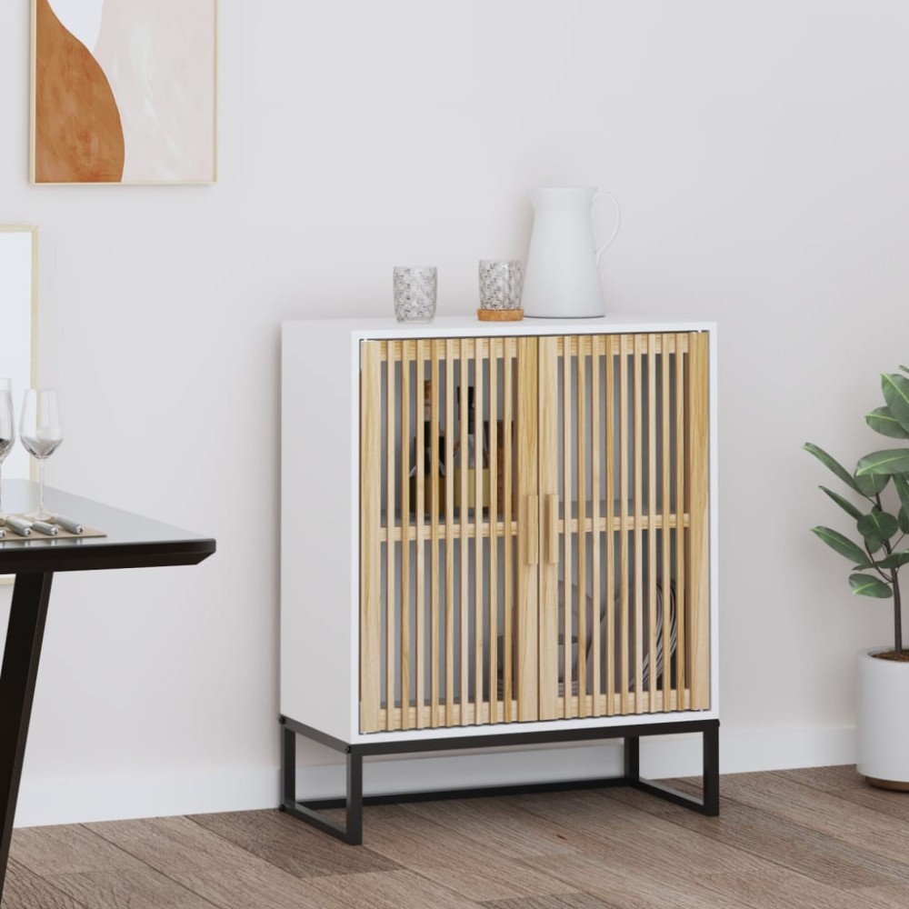 vidaXL Ντουλάπι Λευκό 60x30x75cm από Επεξεργασμένο Ξύλο 1 τεμ.