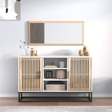 vidaXL Ντουλάπι Λευκό 105x30x65cm από Επεξεργασμένο Ξύλο 1 τεμ.
