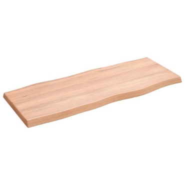 vidaXL Επιφ Τραπεζιού Αν Καφέ 100x40x(2-4)cm Ακατέργ. Μασίφ Ξύλο Δρυός 1 τεμ.