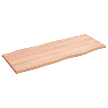 vidaXL Επιφ Τραπεζιού Αν Καφέ 100x40x2cm Επ Μασίφ Ξύλο Δρυός Live Edge 1 τεμ.