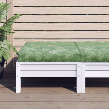 vidaXL Μαξιλάρι Παλέτας Σχέδιο Φύλλων 60x60x8cm από Ύφασμα Oxford