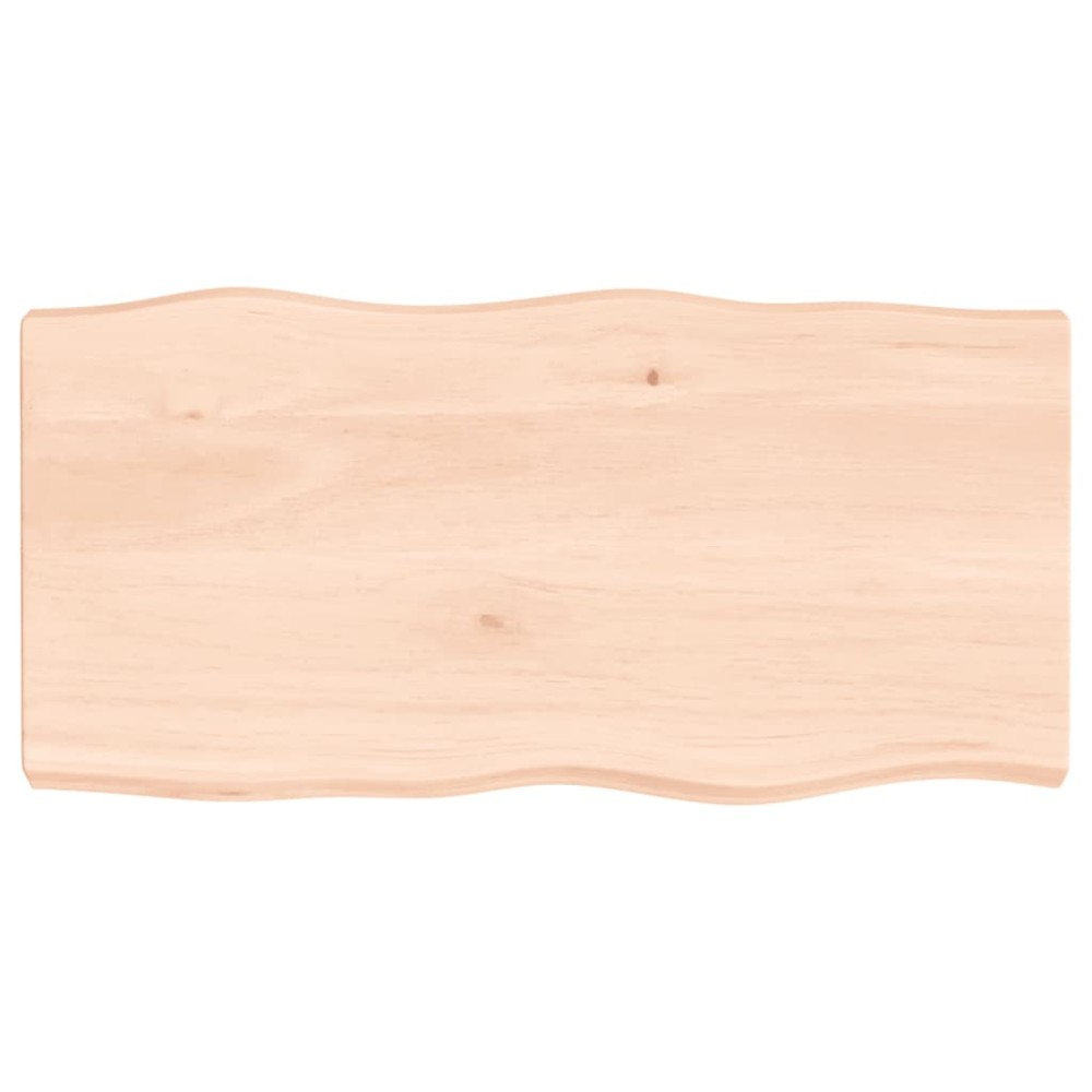vidaXL Επιφάνεια Τραπεζιού 80x40x(2-6)cm Ακατέργαστο Μασίφ Ξύλο 1 τεμ.