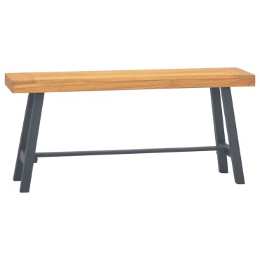 vidaXL Παγκάκι από Μασίφ Ξύλο Teak 110x30x50cm 1 τεμ.