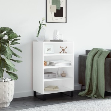 vidaXL Ραφιέρα Λευκή 57x35x90 από Επεξεργασμένο Ξύλο 57x35x90cm 1 τεμ.