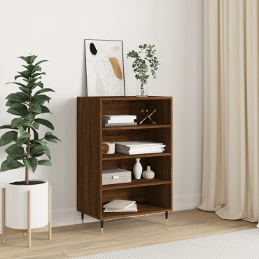 vidaXL Ραφιέρα Καφέ Δρυς 57x35x90 από Επεξεργασμένο Ξύλο 57x35x90cm 1 τεμ.
