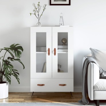 vidaXL Ντουλάπα Λευκή 69,5x31x115cm από Επεξεργασμένο Ξύλο 1 τεμ.
