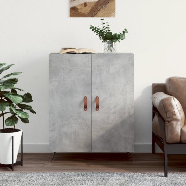 vidaXL Ντουλάπι Γκρι Σκυροδέματος 69,5x34x90cm Επεξεργασμένο Ξύλο 1 τεμ.