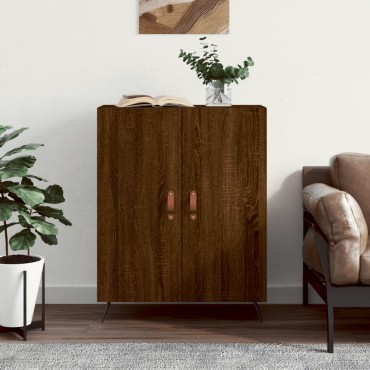 vidaXL Ντουλάπι Καφέ Δρυς 69,5x34x90cm Επεξεργασμένο Ξύλο 1 τεμ.