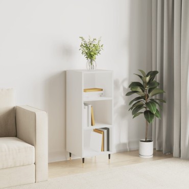 vidaXL Ντουλάπι Λευκό 34,5x32,5x90cm Επεξεργασμένο Ξύλο 1 τεμ.