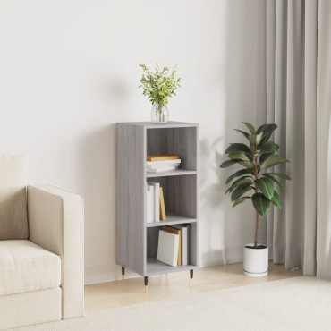 vidaXL Ντουλάπι Γκρι sonoma 34,5x32,5x90cm από Επεξεργασμένο Ξύλο 1 τεμ.