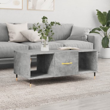 vidaXL Τραπεζάκι Σαλονιού Γκρι Σκυρ. 102x50x40cm Επεξεργασμένο Ξύλο 1 τεμ.