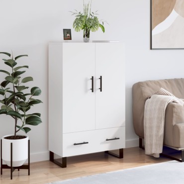 vidaXL Ντουλάπα Λευκή 69,5x31x115cm από Επεξεργασμένο Ξύλο 1 τεμ.