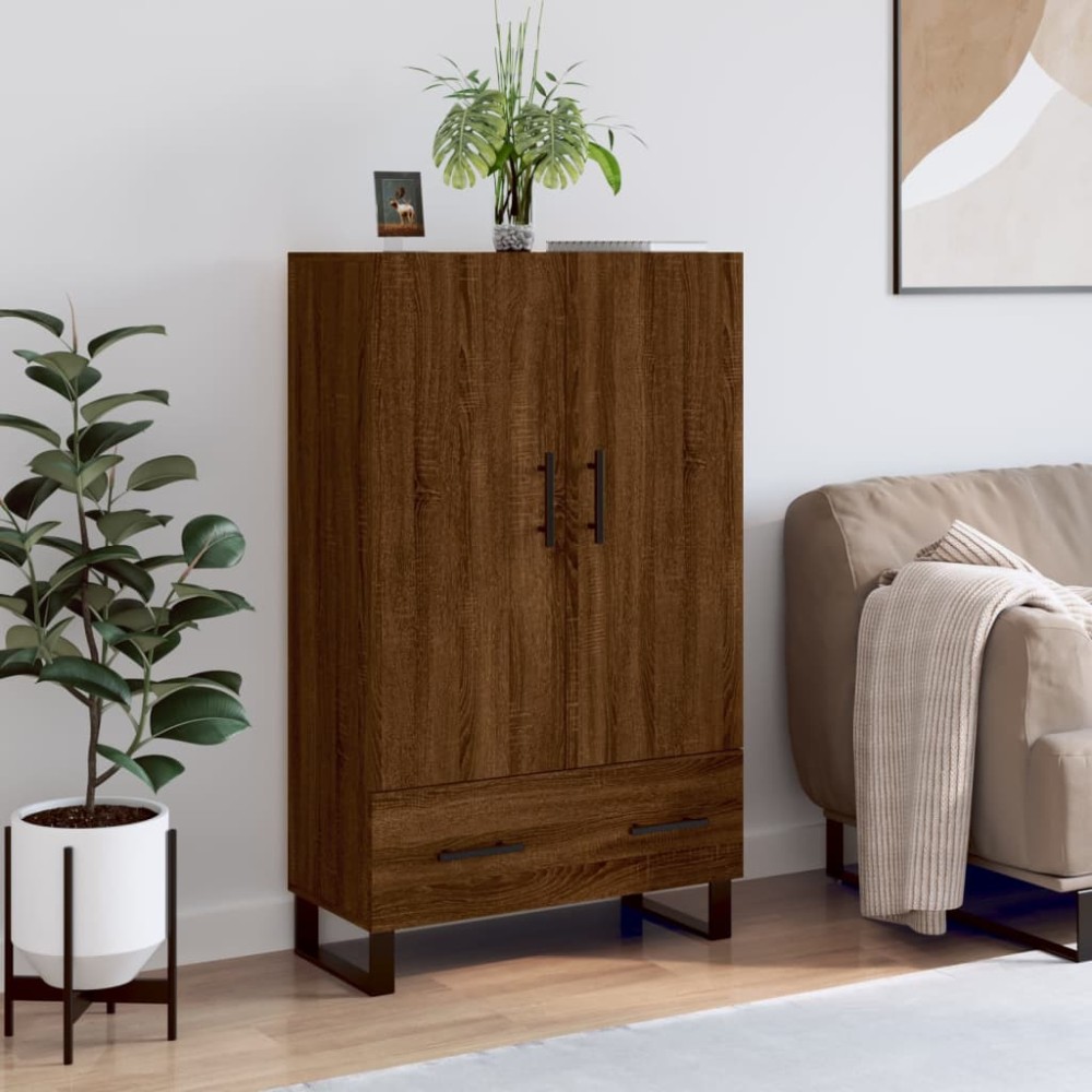 vidaXL Ντουλάπα Καφέ Δρυς 69,5x31x115cm από Επεξεργασμένο Ξύλο 1 τεμ.