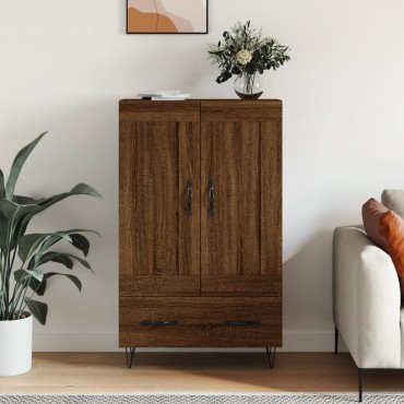 vidaXL Ντουλάπα Καφέ Δρυς 69,5x31x115cm από Επεξεργασμένο Ξύλο 1 τεμ.