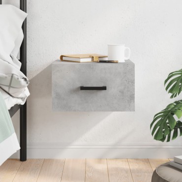 vidaXL Κομοδίνο Επιτοίχιο Γκρι Σκυροδέματος 35x35x20cm 1 τεμ.