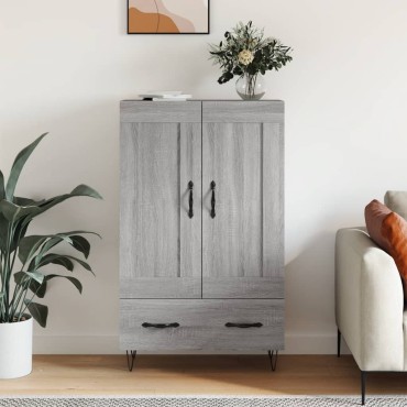 vidaXL Ντουλάπα Γκρι Sonoma 69,5x31x115cm από Επεξεργασμένο Ξύλο 1 τεμ.