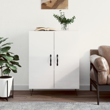 vidaXL Ντουλάπι Γυαλιστερό Λευκό 69,5x34x90cm Επεξεργασμένο Ξύλο 1 τεμ.