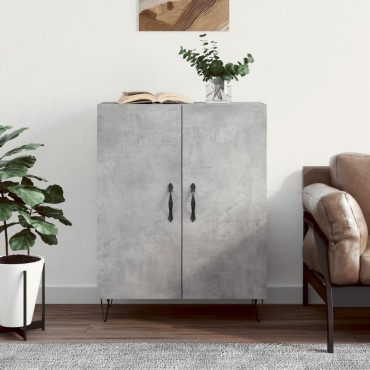 vidaXL Ντουλάπι Γκρι Σκυροδέματος 69,5x34x90cm Επεξεργασμένο Ξύλο 1 τεμ.