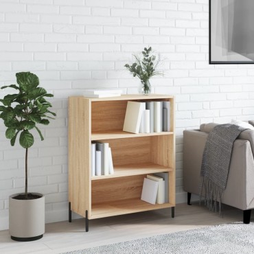 vidaXL Ραφιέρα Sonoma Δρυς 69,5x32,5x90cm από Επεξεργασμένο Ξύλο 1 τεμ.