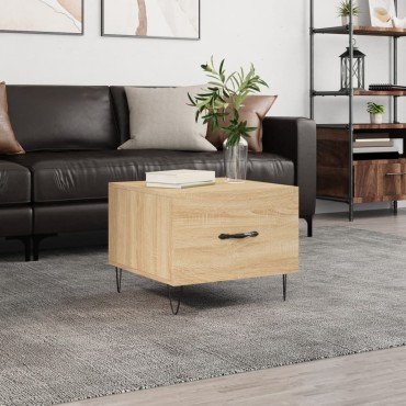 vidaXL Τραπεζάκι Σαλονιού Sonoma Δρυς 50x50x40cm Επεξεργασμένο Ξύλο 1 τεμ.