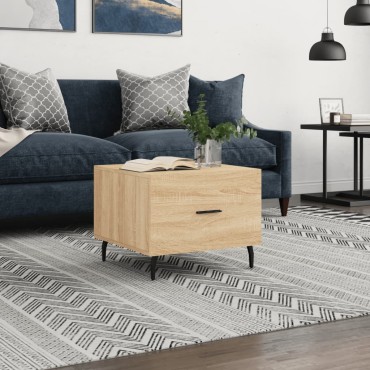 vidaXL Τραπεζάκι Σαλονιού Sonoma Δρυς 50x50x40cm Επεξεργασμένο Ξύλο 1 τεμ.