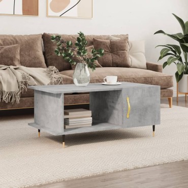 vidaXL Τραπεζάκι Σαλονιού Γκρι Σκυρ. 90x50x40cm Επεξεργασμένο Ξύλο 1 τεμ.