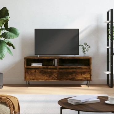 vidaXL Έπιπλο Τηλεόρασης Καπνιστή Δρυς 100x34,5x44,5cm Επεξ. Ξύλο