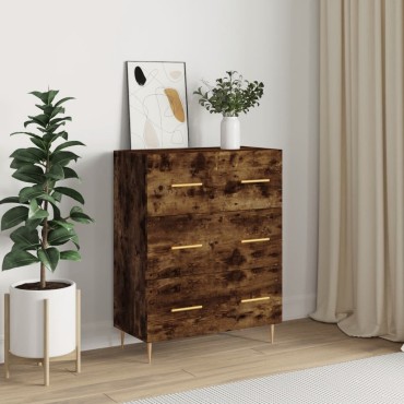 vidaXL Ντουλάπι Καπνιστή Δρυς 69,5x34x90cm Επεξεργασμένο Ξύλο 1 τεμ.