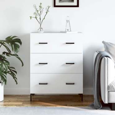 vidaXL Ντουλάπι Λευκό 69,5x34x90cm από Επεξεργασμένο Ξύλο 1 τεμ.
