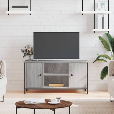 vidaXL Έπιπλο Τηλεόρασης Γκρι Sonoma 100x40x50cm από Επεξεργ. Ξύλο