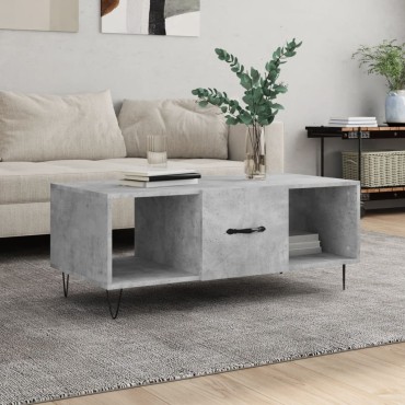vidaXL Τραπεζάκι Σαλονιού Γκρι Σκυρ. 102x50x40cm Επεξεργασμένο Ξύλο 1 τεμ.