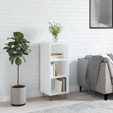 vidaXL Ντουλάπι Λευκό 34,5x32,5x90cm Επεξεργασμένο Ξύλο 1 τεμ.