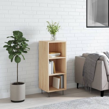 vidaXL Ντουλάπι Sonoma Δρυς 34,5x32,5x90cm από Επεξεργασμένο Ξύλο 1 τεμ.