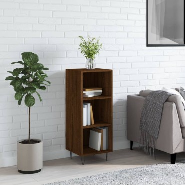 vidaXL Ντουλάπι Καφέ Δρυς 34,5x32,5x90cm Επεξεργασμένο Ξύλο 1 τεμ.