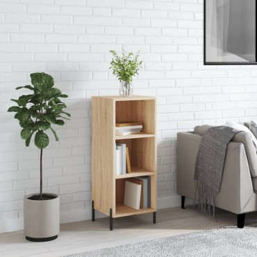 vidaXL Ντουλάπι Sonoma Δρυς 34,5x32,5x90cm από Επεξεργασμένο Ξύλο 1 τεμ.