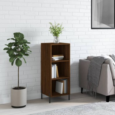 vidaXL Ντουλάπι Καφέ Δρυς 34,5x32,5x90cm Επεξεργασμένο Ξύλο 1 τεμ.