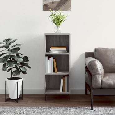 vidaXL Ντουλάπι Γκρι sonoma 34,5x32,5x90cm από Επεξεργασμένο Ξύλο 1 τεμ.