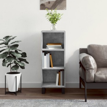 vidaXL Ντουλάπι Γκρι Σκυροδέματος 34,5x32,5x90cm Επεξεργασμένο Ξύλο 1 τεμ.
