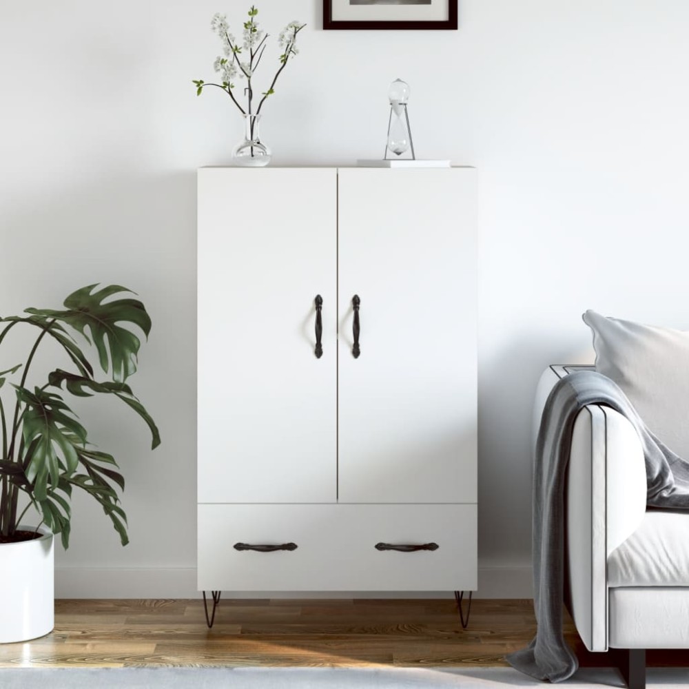 vidaXL Ντουλάπα Λευκή 69,5x31x115cm από Επεξεργασμένο Ξύλο 1 τεμ.