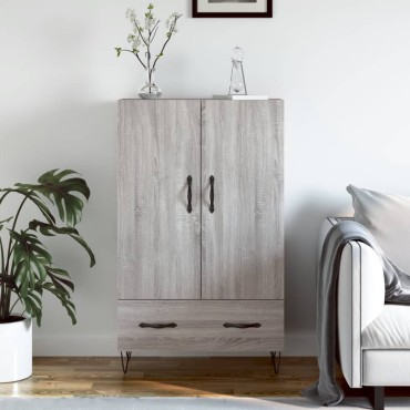 vidaXL Ντουλάπα Γκρι Sonoma 69,5x31x115cm από Επεξεργασμένο Ξύλο 1 τεμ.