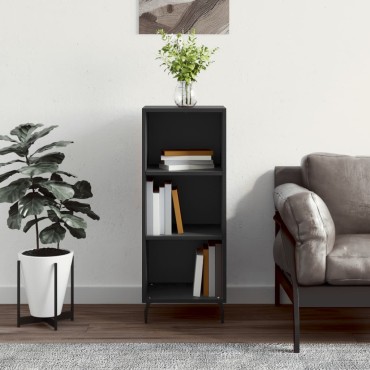 vidaXL Ντουλάπι Μαύρο 34,5x32,5x90cm Επεξεργασμένο Ξύλο 1 τεμ.