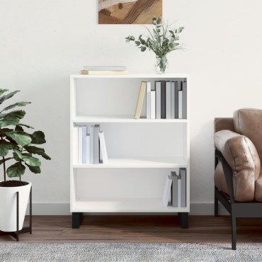 vidaXL Ραφιέρα Λευκή 69,5x32,5x90cm από Επεξεργασμένο Ξύλο 1 τεμ.