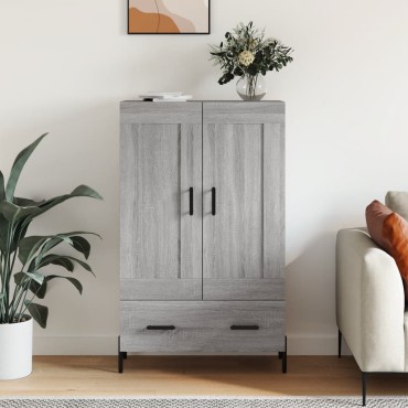 vidaXL Ντουλάπα Γκρι Sonoma 69,5x31x115cm από Επεξεργασμένο Ξύλο 1 τεμ.