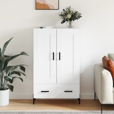 vidaXL Ντουλάπα Λευκή 69,5x31x115cm από Επεξεργασμένο Ξύλο 1 τεμ.