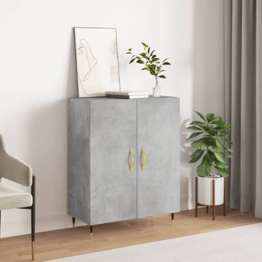 vidaXL Ντουλάπι Γκρι Σκυροδέματος 69,5x34x90cm Επεξεργασμένο Ξύλο 1 τεμ.